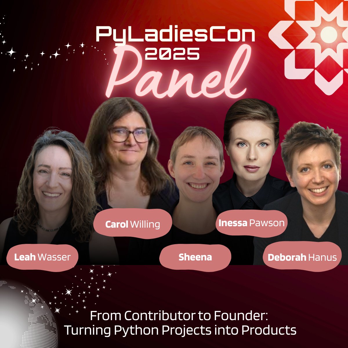 sheena_oconnell's tweet image. I&apos;m honored to be sharing the stage with these amazing people.

If you don&apos;t yet know about #PyLadiesCon, check it out  2025.conference.pyladies.com
It&apos;s an awesome, free and online #python conference starting today and running through the weekend. Join us :)