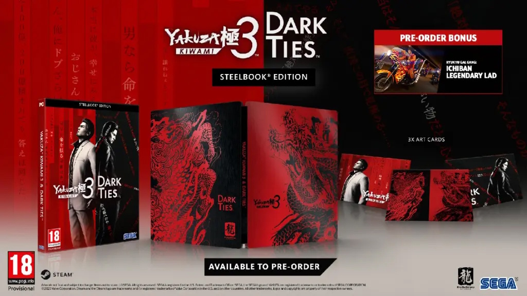 Yakuza Kiwami 3 &amp; Dark Ties édition steelbook sur PC de nouveau en préco chez amazon

➡️ amzn.to/3KORfJe

Les offres du jour ➡️ hmstr.fr/xTq391 #pub