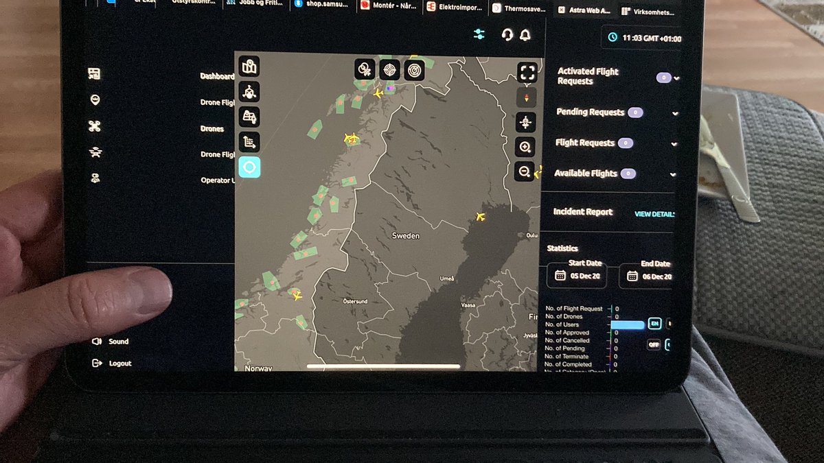 TIDWorld's tweet photo. Vi har nå tatt i bruk Avidrone. Dette er Avinors nye droneapplikasjon og tar over for den tidligere appen Ninox. #drone #uas #app #flight https://t.co/bTitfXN2Uq
