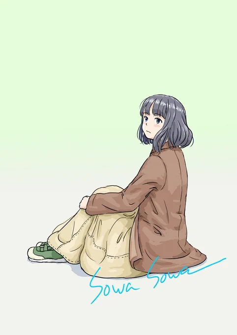 『まだかな』 誰かを待つ人、です
