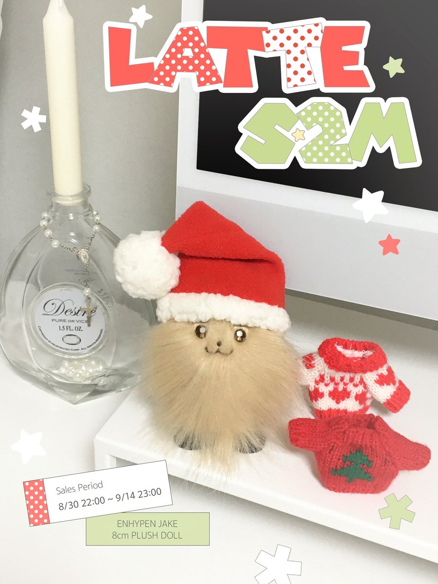 ˚•ᯓ☆.∘⊹
ENHYPEN JAKE 8cm doll

☃️ 제이크 인형 심라떼 ₊˚୨୧·₊ 
🧣 12/5 23:15 ~ 12/21 23:59
🔗 witchform.com/deposit_form.p…

❄️ G.O ✅

#RT 추첨 두 분께 라떼를 보내드립니다 ૮₍ ◕‿‿◕ ₎ა