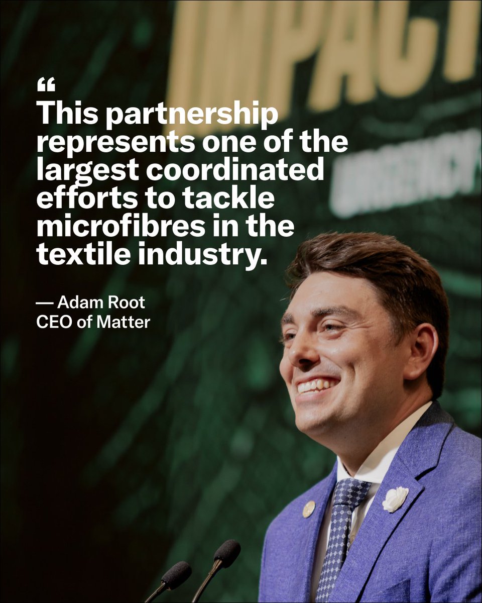 2025 Earthshot Prize Finalist Matter have created a game-changing washing machine filter that stops microplastics reaching our oceans. At #EarthshotRio they announced their partnership with Inter <a href="/IKEA/">IKEA</a> to scale this solution. Read more: earthshotprize.org/news/the-earth…