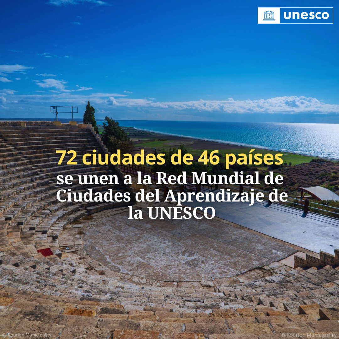 72 nuevas ciudades se incorporan a la Red Mundial de Ciudades del Aprendizaje de la <a href="/UNESCO_es/">UNESCO en español 🏛️#Educación #Ciencia #Cultura</a>, que ahora reúne a 425 ciudades en 91 países.

En estas ciudades, el aprendizaje se vive en el corazón de cada comunidad.

Descúbrelas: unesco.org/es/articles/72…