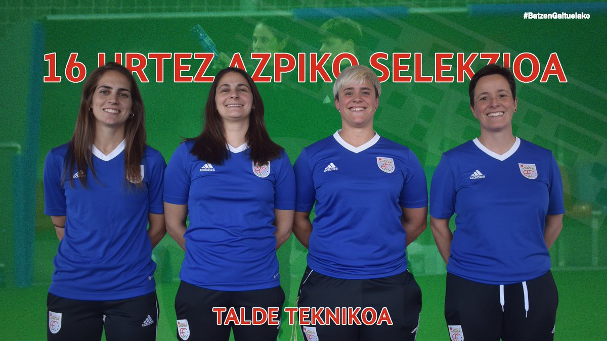 𝗦𝗨𝗕-𝟭𝟲

Emakumezkoen 16 urtez azpiko selekzioaren talde teknikoa aurkezten dizuegu:

👤 Eztizen Merino
👥 Eguzkiñe Peña
🏃 Yvonne Mendive
💆 Naira Solis

(EUS): euskadifutbol.eus/pnfg/NNws_ShwN…
(CAS): euskadifutbol.eus/pnfg/NNws_ShwN…

#BatzenGaituelako