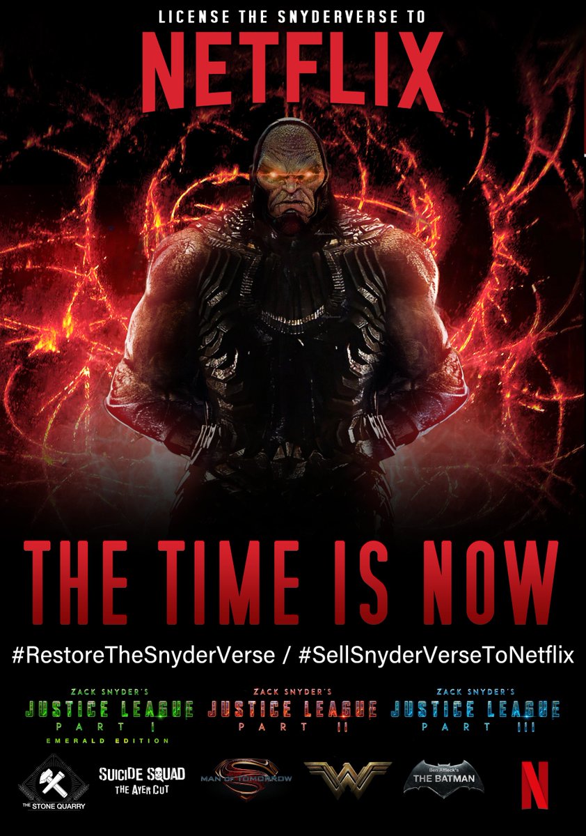 THE TIME IS NOW!!

Trend #RestoreTheSnyderVerse tag <a href="/netflix/">Netflix</a>
