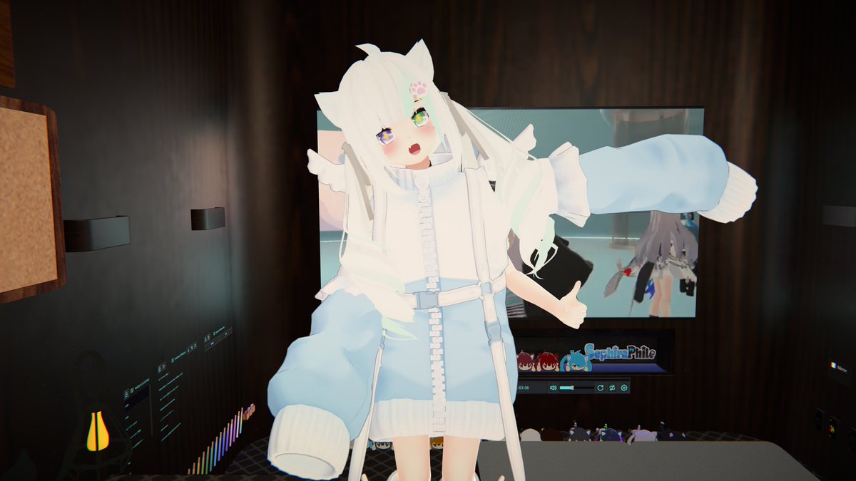 何故か片腕だけ着せれないฅ( ˙꒳˙ ฅ)ﾆｬｰ