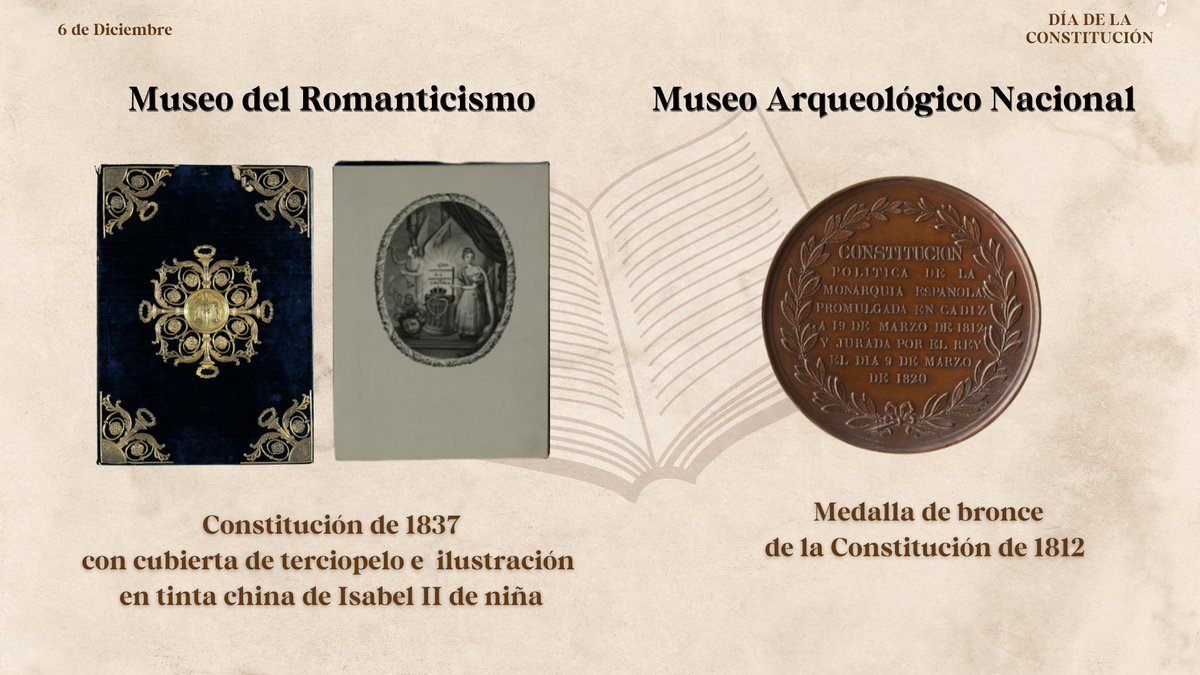 culturagob's tweet photo. 😊 Siempre hay una buena excusa para dar un paseo por los @ArchivosEst y @MuseosEstatales del Ministerio de Cultura

⚖️📖 En la celebración del 47º aniversario de la Constitución de 1978, buceamos en busca de sus predecesoras

👀 ¿Habías visto antes estas piezas? https://t.co/EyM4qO4IZh