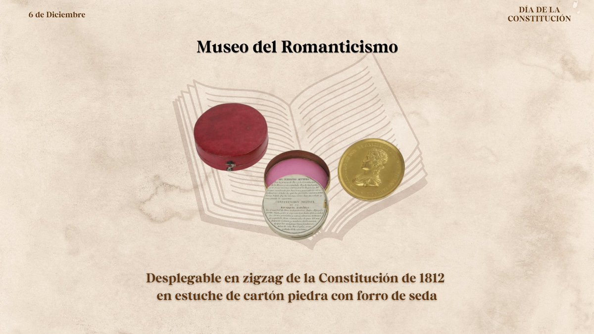 😊 Siempre hay una buena excusa para dar un paseo por los <a href="/ArchivosEst/">Archivos Estatales</a> y <a href="/MuseosEstatales/">Museos Estatales</a> del Ministerio de Cultura

⚖️📖 En la celebración del 47º aniversario de la Constitución de 1978, buceamos en busca de sus predecesoras

👀 ¿Habías visto antes estas piezas?