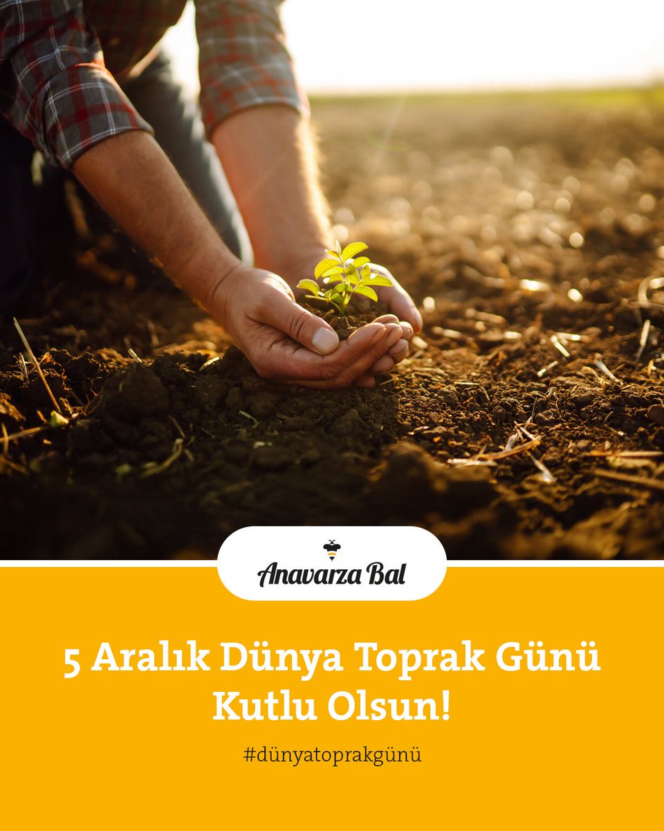 Toprak, tüm canlılara yuva olan ve hayatı mümkün kılan en değerli kaynağımızdır. Onu korumak ise hepimizin ortak sorumluluğu... 

#AnavarzaBal #dünyatoprakgünü #kıymetinibiliniz