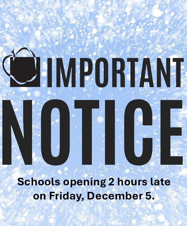 AACPS STATUS 12/5/25: All schools opening 2 hours late. Reassessment by 7:30 a.m. Details at aacps.org.
