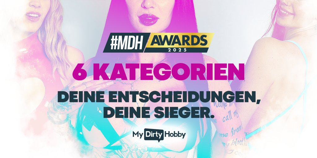 mydirtyhobby's tweet photo. 6 Kategorien. Deine Entscheidungen. Deine Sieger.🔥

 Schau dir die Live-Rangliste an: https://t.co/WXEgLwrJo6

#mdhawards2025 https://t.co/UQyyAYqjc8
