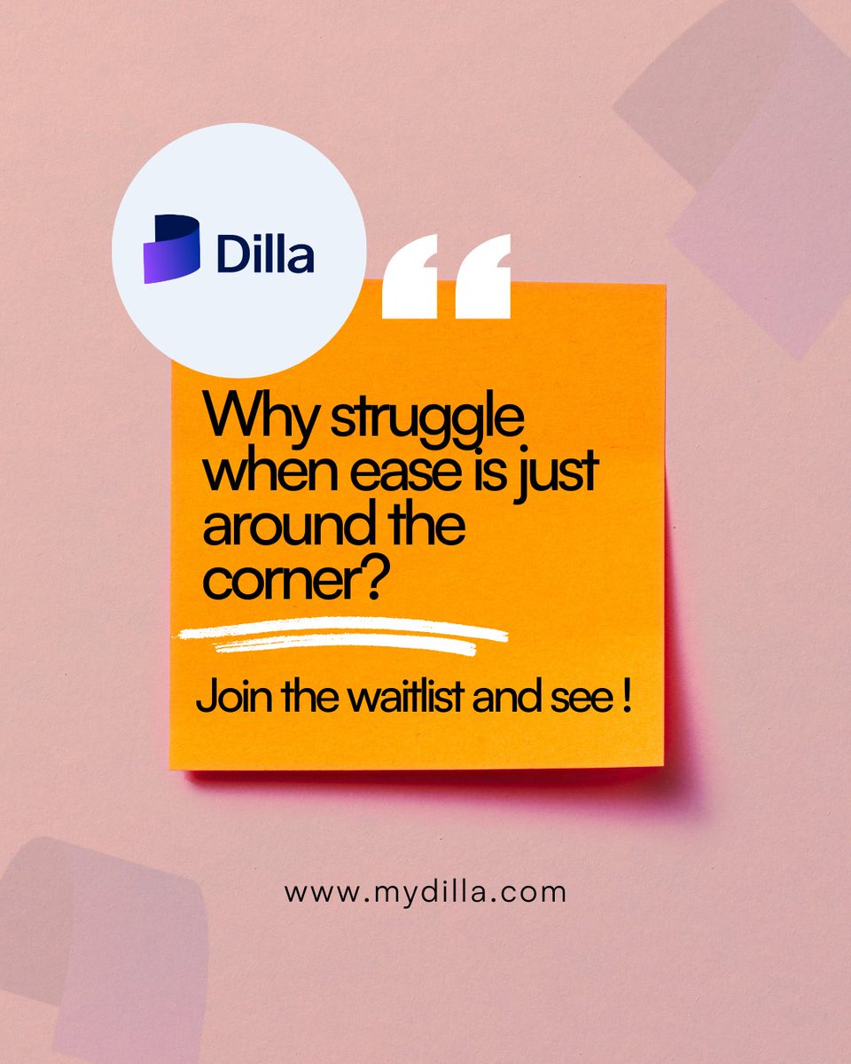 MyDillaOfficial's tweet photo. The truth: Running A Business Shouldn't Feel Like Survival. 😥
That feeling of constant pressure, chasing payments, and managing sales is draining. We know that feeling, and we are building Dilla specifically to eliminate it.
#BusinessGrowth #SmallBusinessSupport #DillaSolution https://t.co/fBv8wPXXSH