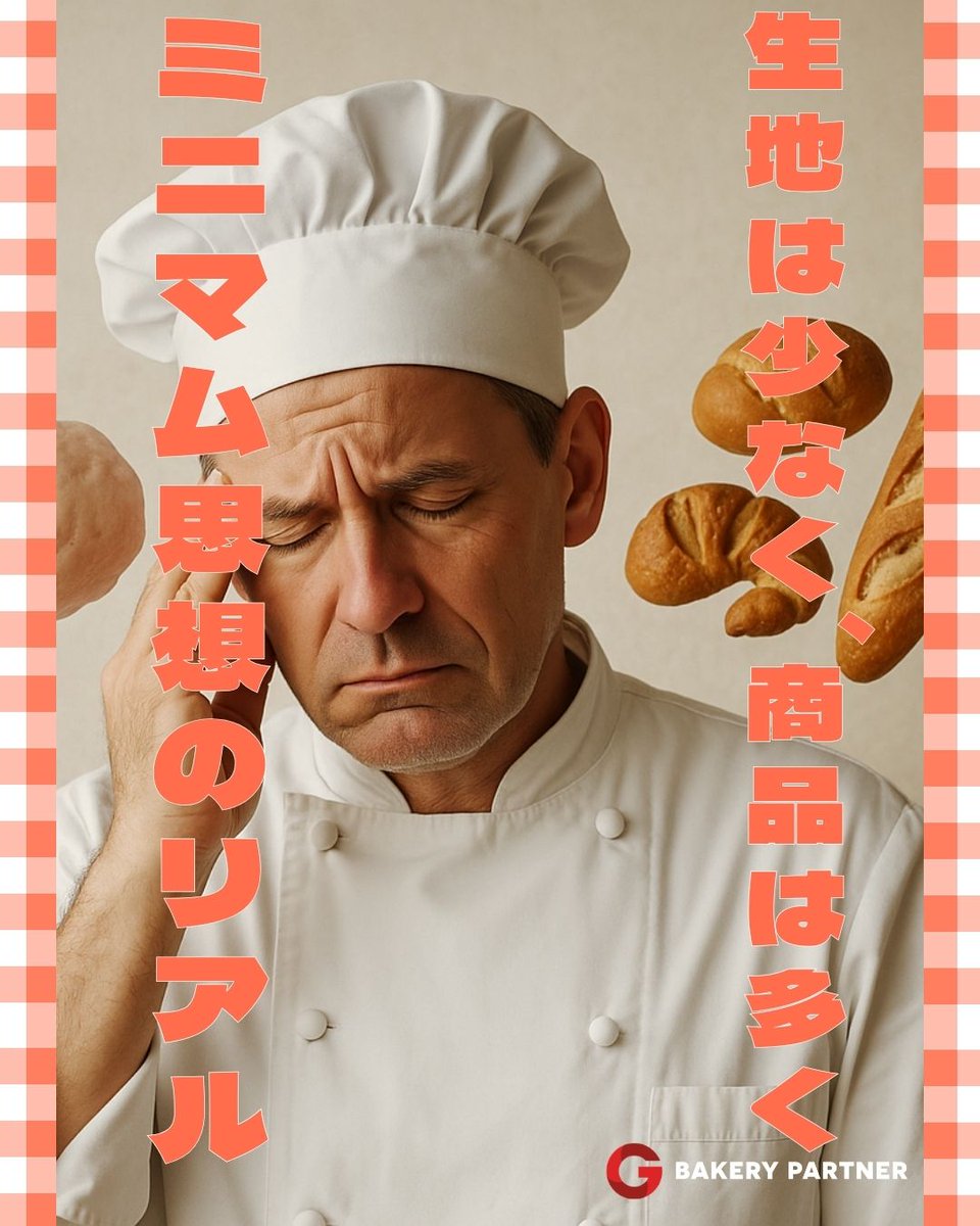 bakerypartner's tweet photo. パン屋56名の調査では「生地は少なく、商品は多く」が多数派。
でも、生地数も商品数も増やして売上UPしている��も。
生地を減らすか、増やすか。正解は自店の商圏×客層次第です。
#パン屋経営 #ベーカリー運営 #パン屋開業
#パン屋さんと繋がりたい #ベーカリーの働き方 https://t.co/jeQcbQvevY