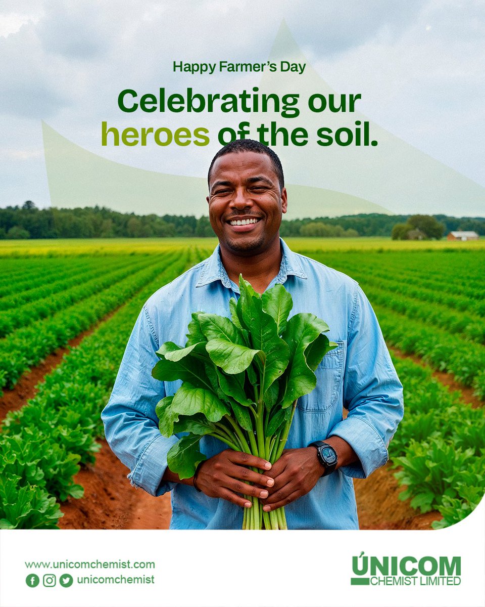 unicomchemist's tweet image. Good health starts long before the pharmacy. Today, we celebrate the farmers who grow the wholesome, nourishing ingredients that support the wellbeing we care for every day. Happy Farmer’s Day!
💚🌱 #unicomchemist