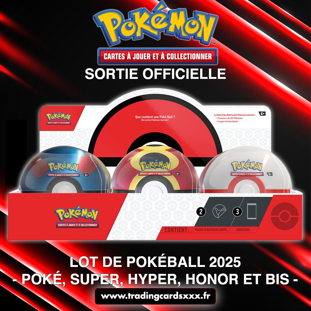 La valisette Méga-Évolution ainsi que les Pokeballs de 2025 avec la toute nouvelle Bis Ball sont en ligne sur le site.

tradingcardsxxx.fr/collections/po…

#pokemonfr #pokemonjcc #gardevoir #lucario #megaevolution #pokeball