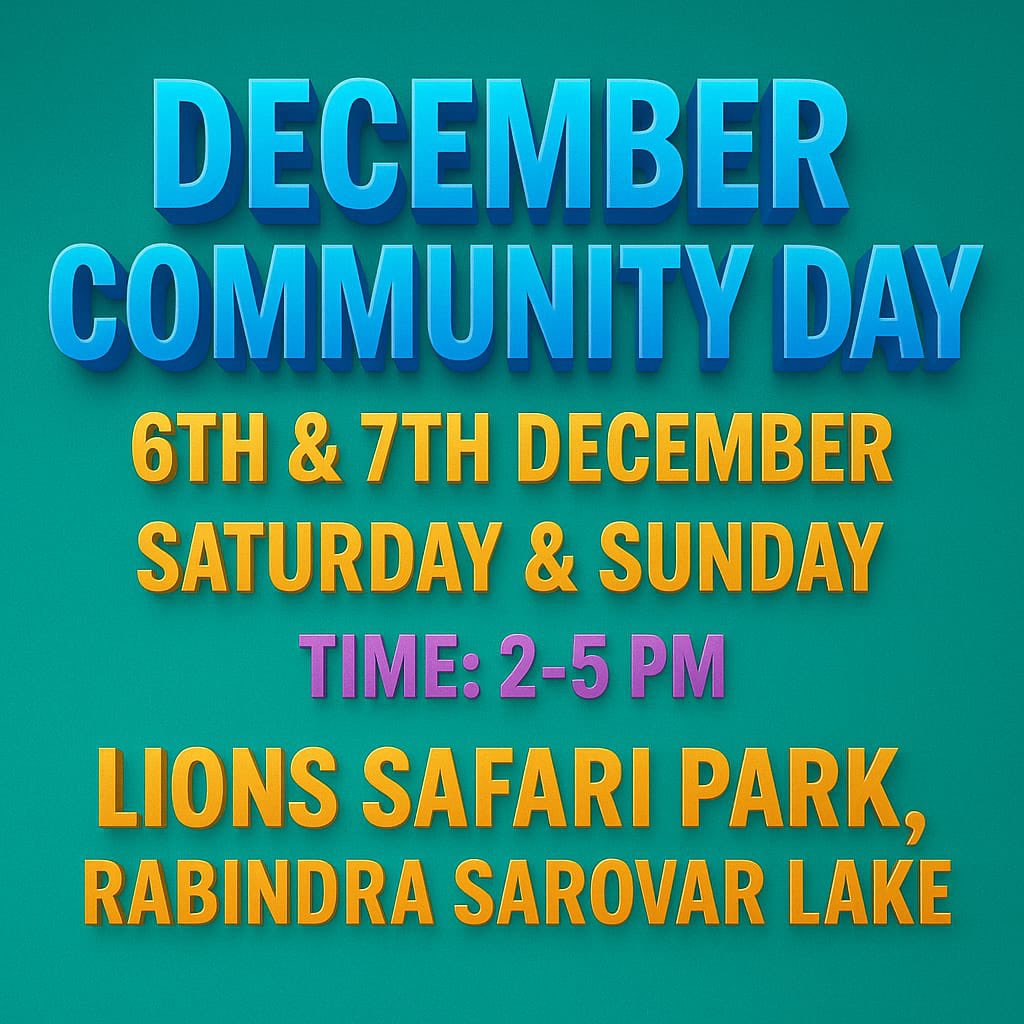 PokeGoWB's tweet photo. ➡️ Location: LIONS SAFARI PARK, Rabindra Sarovar Lake📍

➡️6th &amp; 7th December
(Saturday, Sunday): Community Day Weekend 2025 Meetup 🗓️

➡️Time- 2:00 PM-5:00 PM ⏰

Campfire meetup link 🔗🔥:
Day 1 ✅
https://t.co/0x84f4beno
Day 2 ✅
https://t.co/S2tmWjgBzc https://t.co/GVRioLr4rV