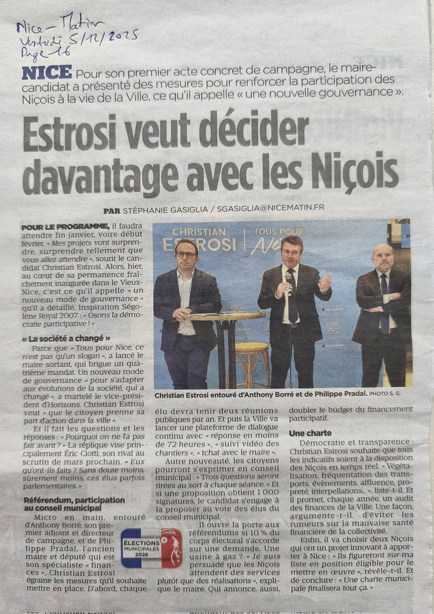 EricMuret's tweet image. Un très bon projet municipal niçois, le meilleur sans nul doute ! - estrosi2026.fr