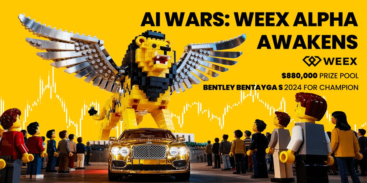WEEX AI Trading Hackathon Has Begun🔥
💰 $880,000 prize pool
🚘 Bentley Bentayga S
📊 Battle real market volatility

Quick Guide:
1. Join WEEX
2. Get Your UID 
3. Submit Your BUIDL 
4. Claim Your Share
Strong mind. Strong strategy. Strong comeback 💥
Join now ⤵️