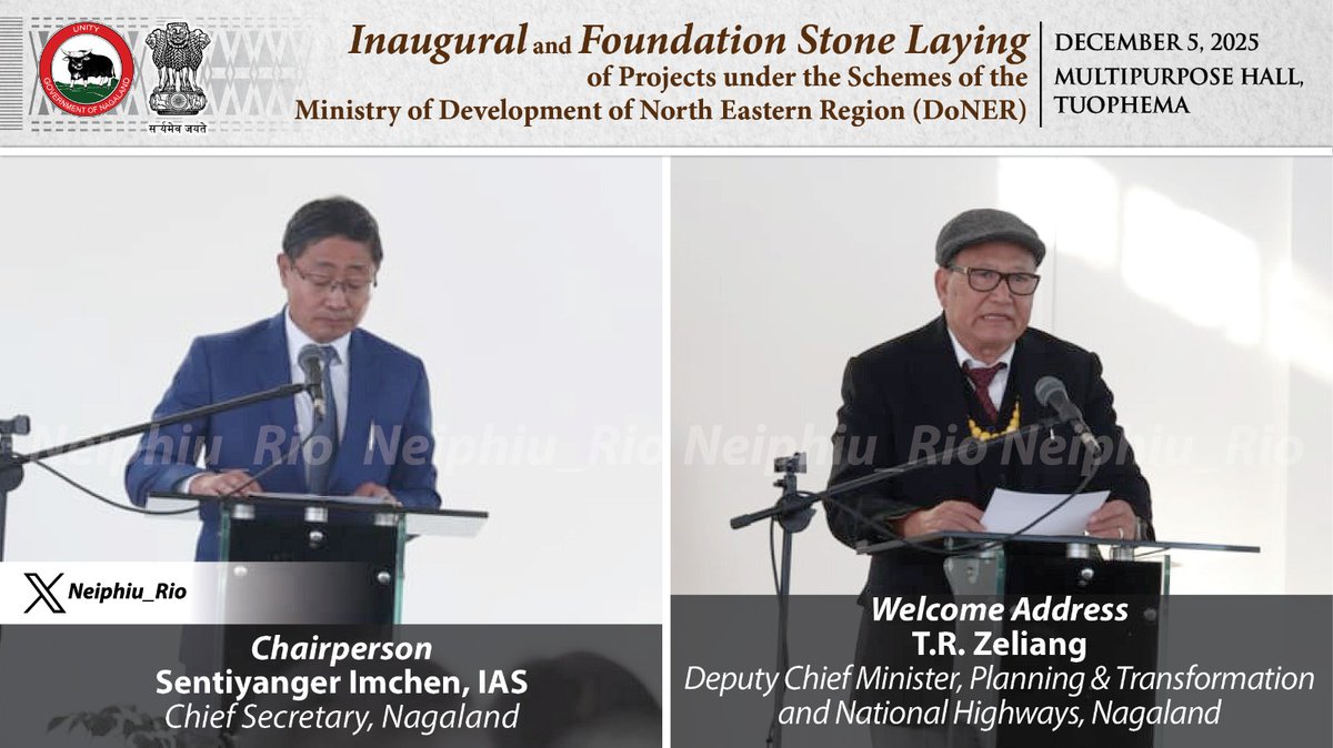 I am grateful to the Hon’ble Union Min. Shri <a href="/JM_Scindia/">Jyotiraditya M. Scindia</a> Ji, for inaugurating &amp; initiating multiple <a href="/MDoNER_India/">MDoNER India</a> projects in the State. These initiatives will enhance power supply, strengthen healthcare, expand educational opportunities, &amp; improve connectivity across the State.