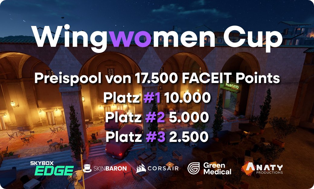 dachcs's tweet image. Wisst ihr, was wir heute auch noch haben? 👀

Es ist mal wieder Zeit für unseren Wingwomen Cup! 🤩💜

Also: Freundin schnappen, anmelden, heute Abend mitgamen 🤝
Link - wie immer - in den Kommentaren 👇

#DACHCSMasters🐔 #DACHCSEmpress