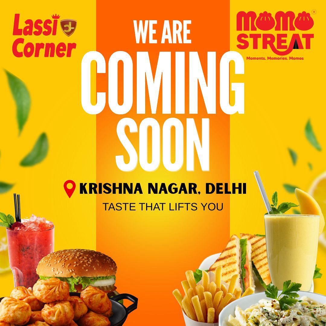 corner_lassi's tweet photo. A dream brewing, flavours simmering…
Lassi Corner &amp; Momo Streat are arriving soon in Krishna Nagar, Delhi.
From chilled lassis to sizzling momos —
Your new go-to hangout spot is almost here! 💛🔥

#LassiCorner #MomoStreat #ComingSoon #KrishnaNagar #DelhiFoodies #NewInTown https://t.co/XYEnY4XEIZ