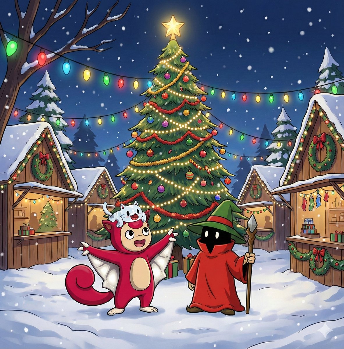 Festive lights with <a href="/ZardsNFT/">Zards®</a> x <a href="/nightglyders/">NightGlyders</a> 🎄

<a href="/abpmoon/">ABP.eth - Ancient Black Protector Mega Koda</a> <a href="/maniglydesai/">Mani Glydes</a>