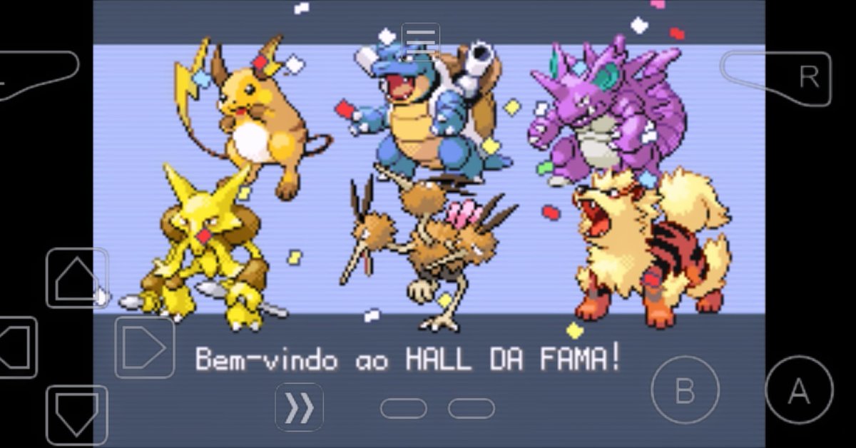 Saudades de pokemon fire-red, fiquei mo feliz quando zerei pela 1 vez 🥹