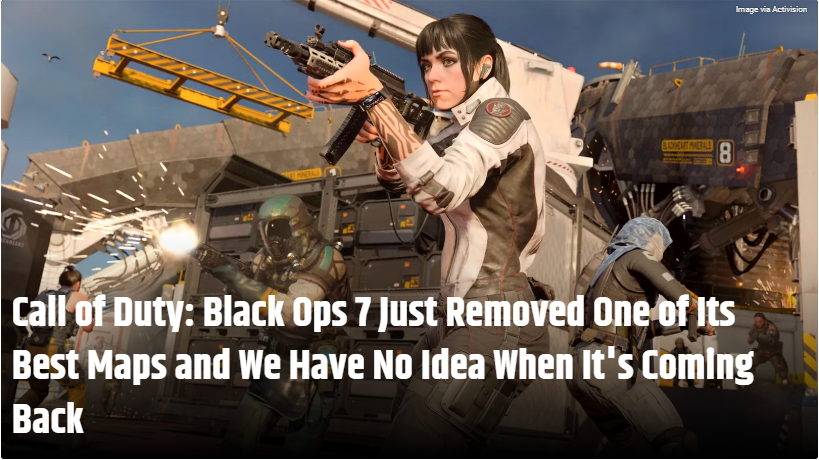 AiToday420's tweet photo. #CallofDuty : #BlackOps7  Just Removed One of Its Best Maps and We Have No Idea When It's Coming Back
COD Ops 7 developer Treyarch Studios has mysteriously removed Blackheart a fan-favorite Multiplayer map from the game rotation less than two hours after the beginning of Season1. https://t.co/EZIGlGeSzc