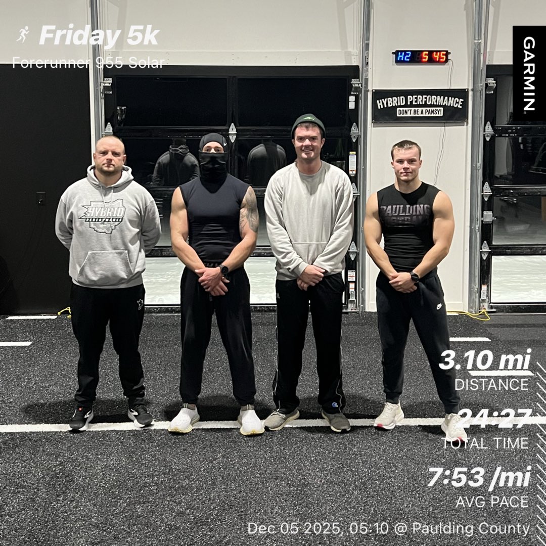 HYBPerformance's tweet image. Friday 5k. 

LEVEL UP. 

#HybridAthlete