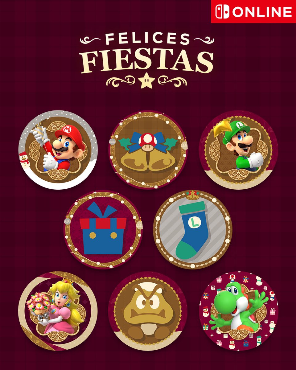 SuperMario_ES's tweet image. ¡Se acercan las fiestas! Hasta el 25 de diciembre, los suscriptores de #NintendoSwitchOnline pueden canjear puntos de platino por elementos para iconos de usuario de Mario con motivos navideños. ¡Se actualizarán cada semana, en tres entregas!