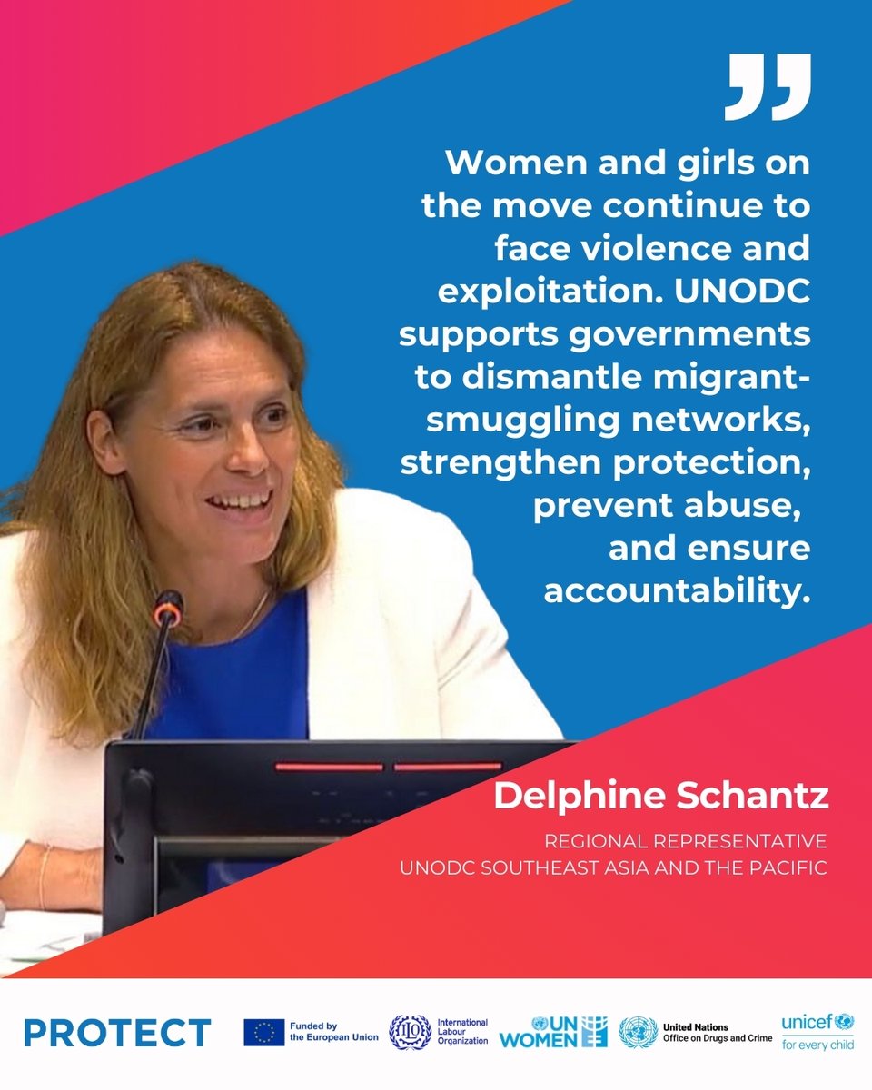 unwomenasia's tweet image. Women &amp;amp; girls on the move continue to face violence, exploitation and abuse. on #16Days, @UNODC stresses the need for stronger protection and accountability.

Read more: unwo.men/Ecb050XCrUk #NoExcuse

@EUinThailand | @UN_Women | @ILOAsiaPacific | @UNODC_SEAP | @UNICEF_EAPRO