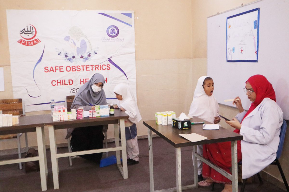 BaithakSchools's tweet photo. SOCH by PIMA brought health to Baithak! 73 students screened &amp; treated free. Vision, dental, anemia &amp; more cared for. Huge thanks to Dr. Rehana &amp; Dr. Filza!

#MedicalCamp #SupportBaithakSchools https://t.co/kQLkR5I4af