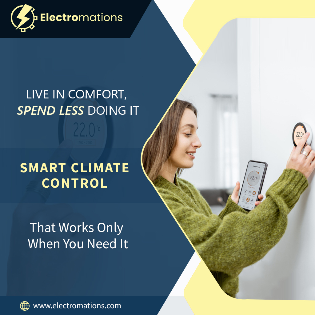 Electromat30978's tweet image. Stay comfortable and save more automatically.
Smart Climate Control adjusts your home only when you need it, so every degree feels right and nothing goes to waste. 
Visit - electromations.com

#SmartClimateControl #SmartThermostat #HomeAutomation #SmartHomeUSA#Electromations