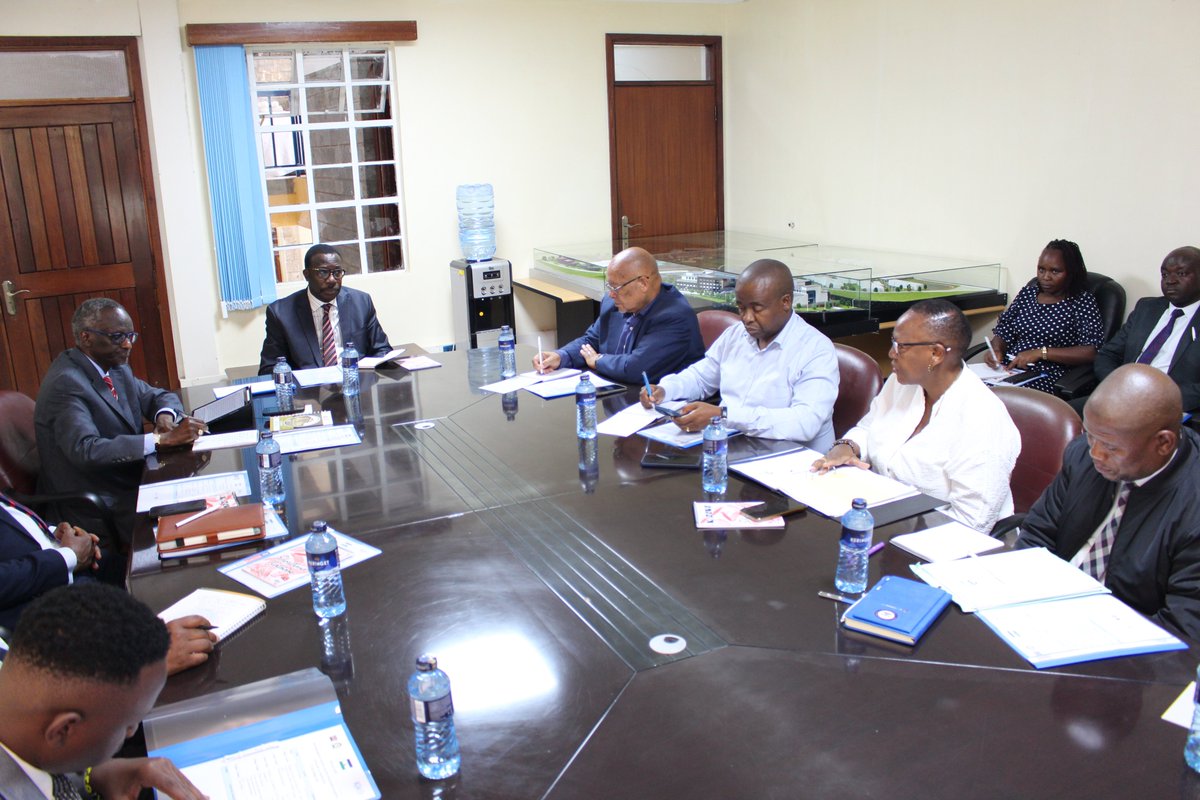 A high-level delegation from Lesotho, led by Hon. Ramoeletsi (Minister of Law &amp; Justice) &amp; P.S., Mr. Ralebese, were received by Hon. Justice Wanjala, SCJ &amp; DGKJA &amp; Hon. Justice Lenaola, SCJ  to share Kenya's experience in constitutional, political, &amp; institutional reforms. 🇰🇪🤝🇱🇸