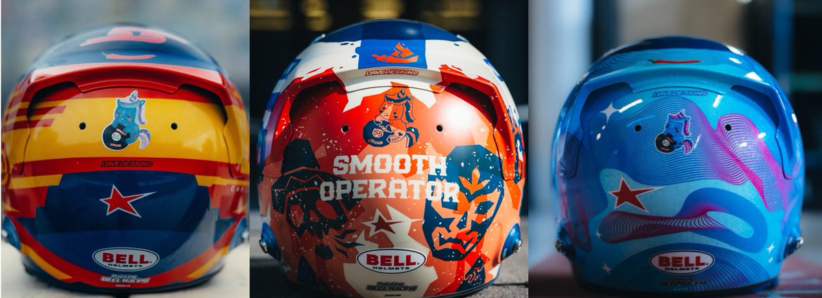 sparkles on carlos's helmets🦄 thank you sm to thea and her little magic🥹✨