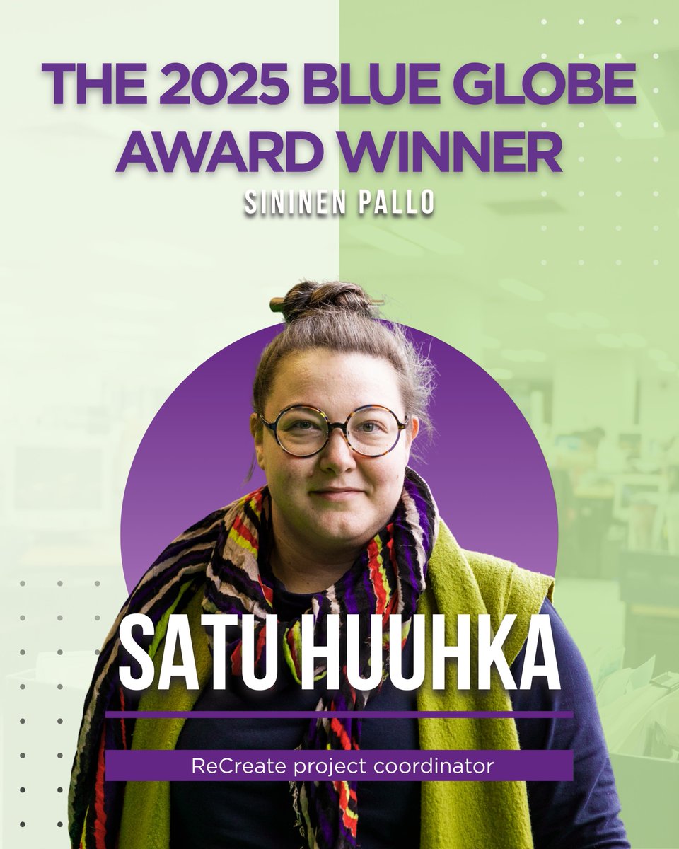 Impact doesn’t happen by accident, it’s built by people.
Our Project Coordinator Satu Huuhka is featured as a winner on the Sininen Pallo platform. Well deserved.
en.sininenpallo.fi/winners-en
