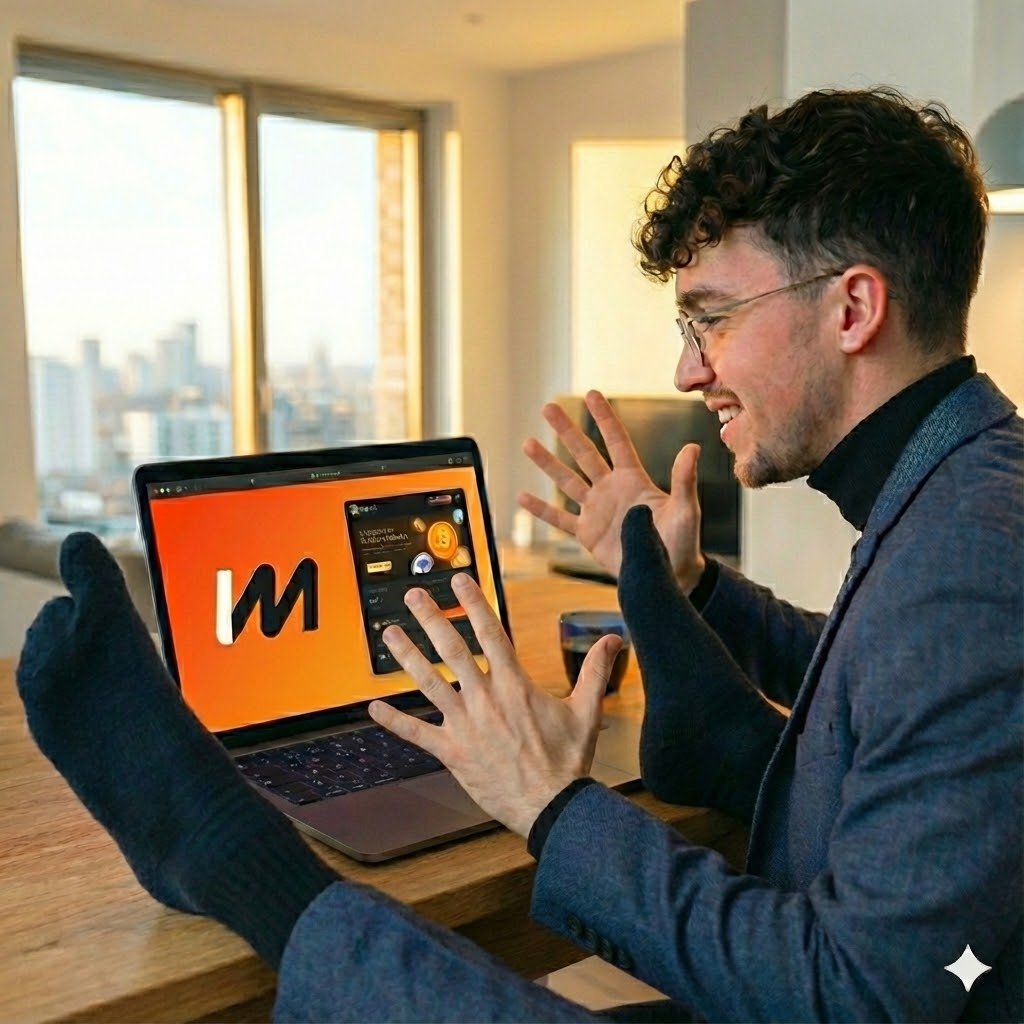 It's Friday, day 12, the end of a huge week of building. 🟠 

When you're this deep in the code, you use every resource available. Even your feet. 🟠

A dozen intense days cementing the bridge between $BTC and the EVM. The <a href="/midl_xyz/">Midl</a> stack is incredibly robust.

Time to put down