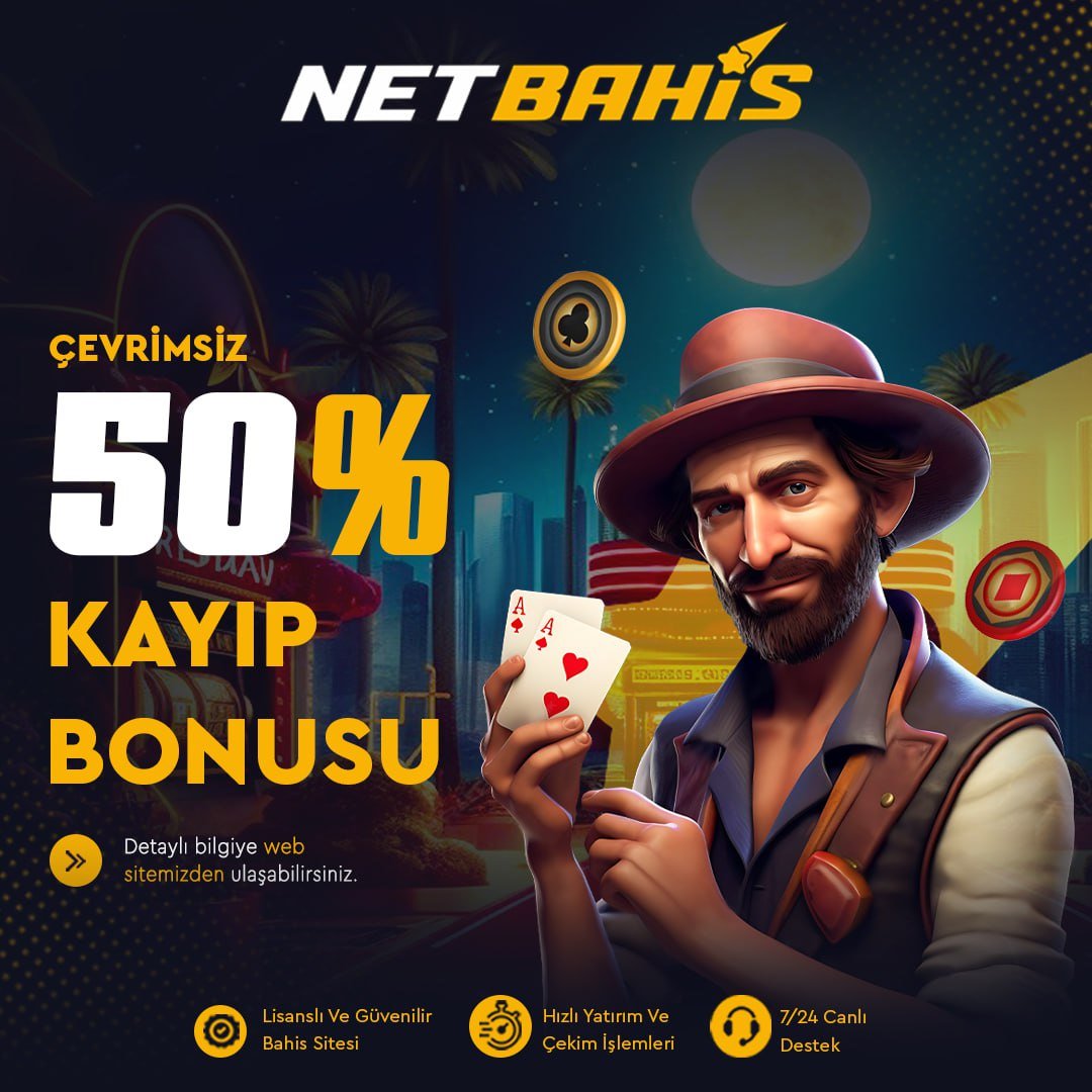 NetbahisSocial's tweet photo. ✨ Bugüne özel %50 çevrimsiz kayıp bonusu!

⭐️ 1.000₺'ye kadar iade seni bekliyor.⭐️

Güncel giriş adresimiz :  https://t.co/rPPtHHo0W5

#netbahis #netbet #netbahisgiris #netbahisyeni https://t.co/Rg2kLEdUvN