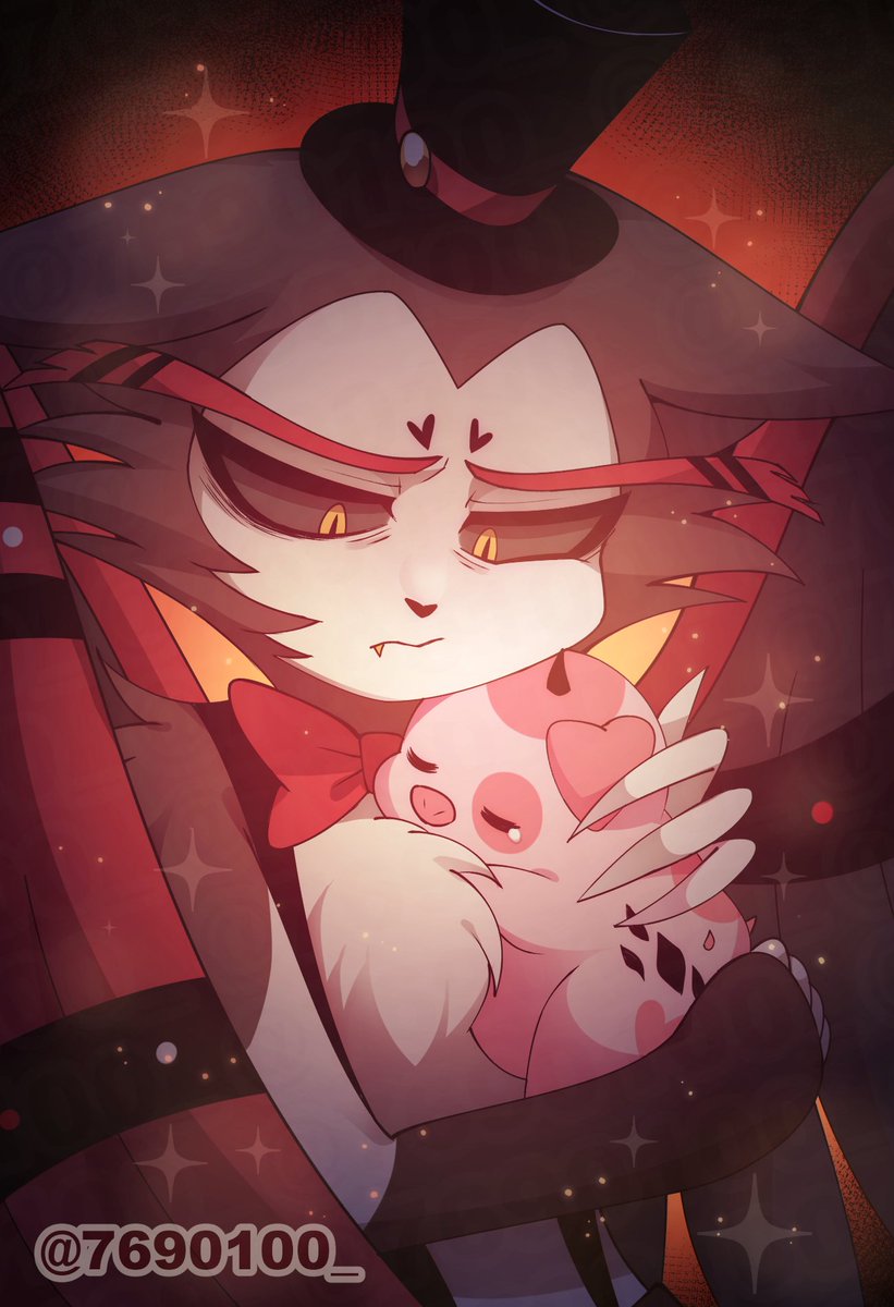 7690100_'s tweet image. 🐱🐷😢