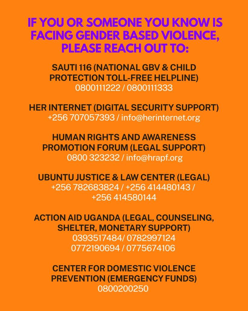 STFUganda's tweet photo. Safety starts with speaking up. The poster below highlights what you or someone experiencing GBV can do to get support.

#SilenceIsNotSafety https://t.co/9cAgX0stOv