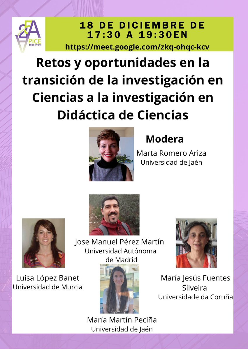 Despues de los webminar de Proyectos de generación de conocimiento, el día 18, @apice lanza un webminar que aborda los retos y oportunidades en la transición desde la investigación en ciencias a la investigación en DCE moderado por <a href="/MartaRomeroAri1/">Marta Romero Ariza</a>.