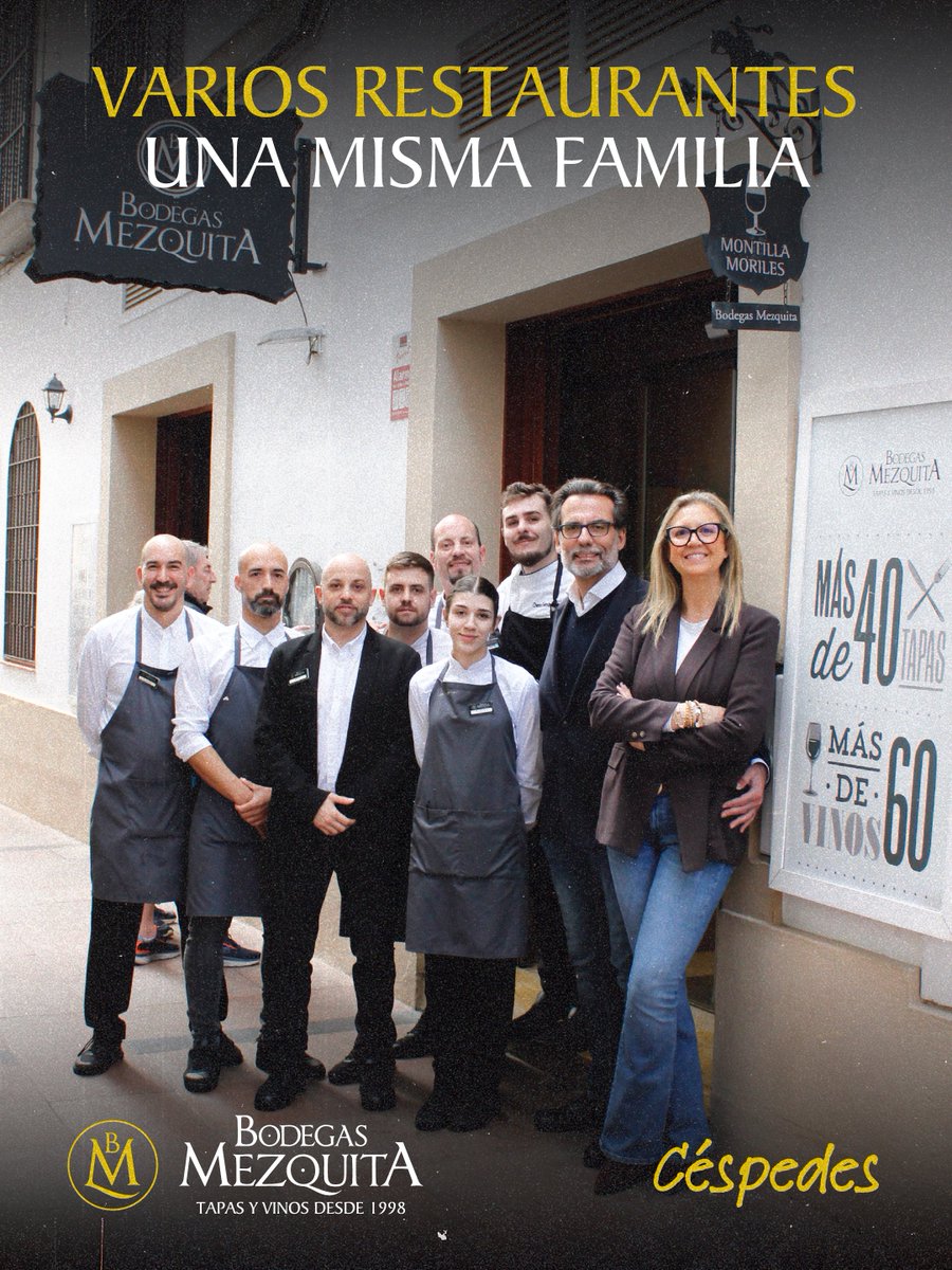 Somos varios restaurantes, sí… pero una sola familia ❤️
Un equipo que crece, que aprende y que da lo mejor cada día para que te sientas como en casa.
Gracias por formar parte de nuestra historia.

#BodegasMezquita #NavidadEnCórdoba #SaboresDeNavidad #CórdobaGastronómica