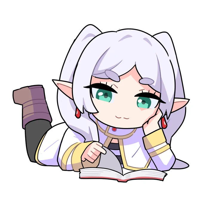 アニメが放送されてた時に描いてたやつ、見つけたので供養フリーレンとマルシルやね!
