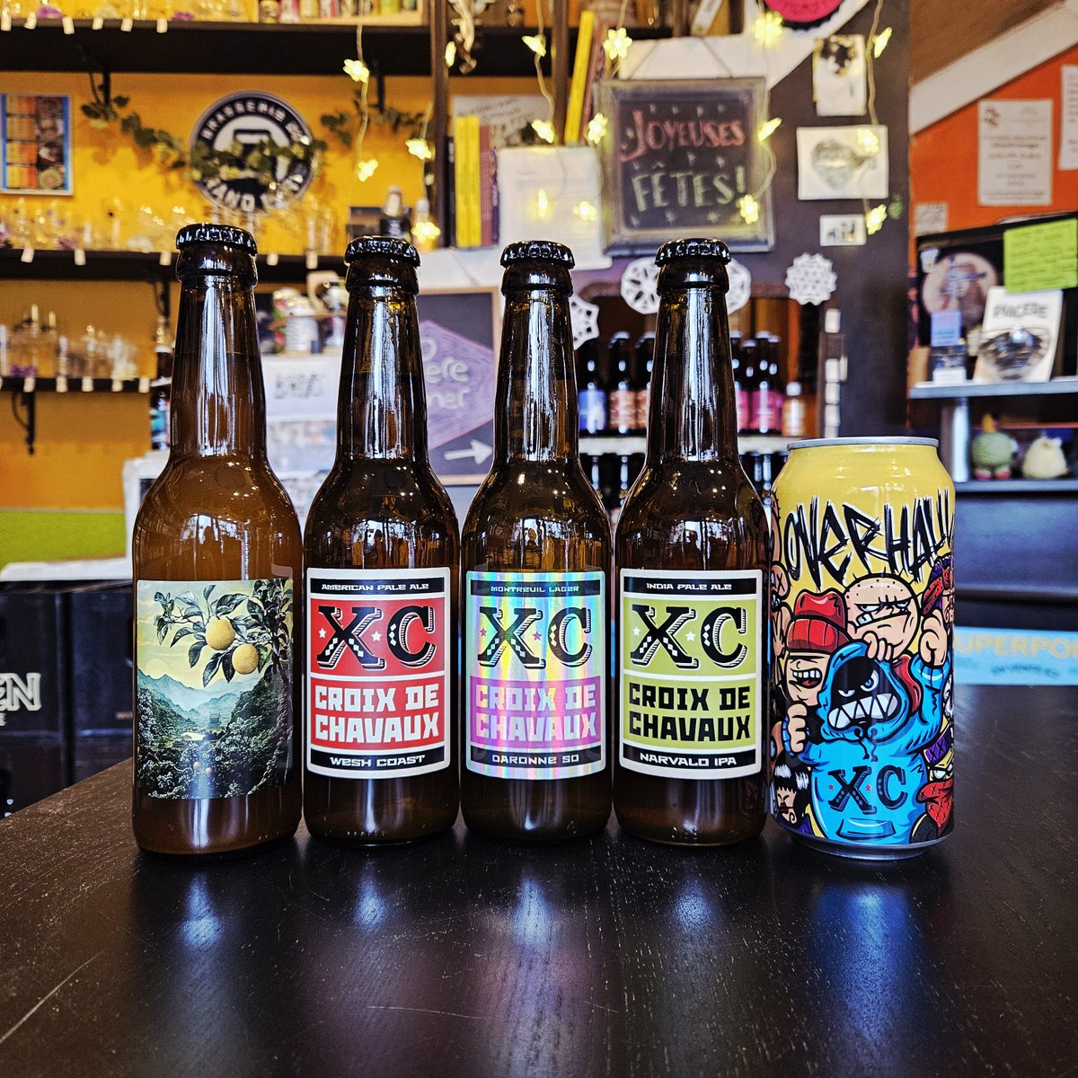 Aujourd'hui c'est la Croix de Chavaux qui nous revient pour ravir vos papilles !

• Yuzucha - Pale ale yuzu et thé vert - 6 %
• Wesh coast - Pale ale - 4,6 %
• Daronne So - Lager - 5,3 %
• Narvalo - IPA - 6 %
• Overhaul - Session NEIPA -  5 %