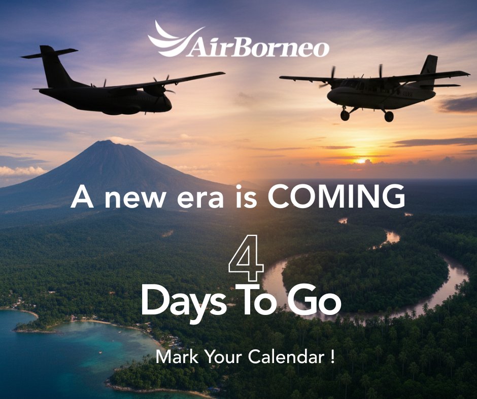 TheAirBorneo's tweet photo. We are not just changing a name; we are establishing a foundational commitment to elevating the entire flying experience in East Malaysia.
The journey of pride begins soon.
Follow us to watch Borneo take flight.
#AirBorneo #BorneoForYou #PrideofBorneo #WingsofUnity https://t.co/8Q0aD3MlBM