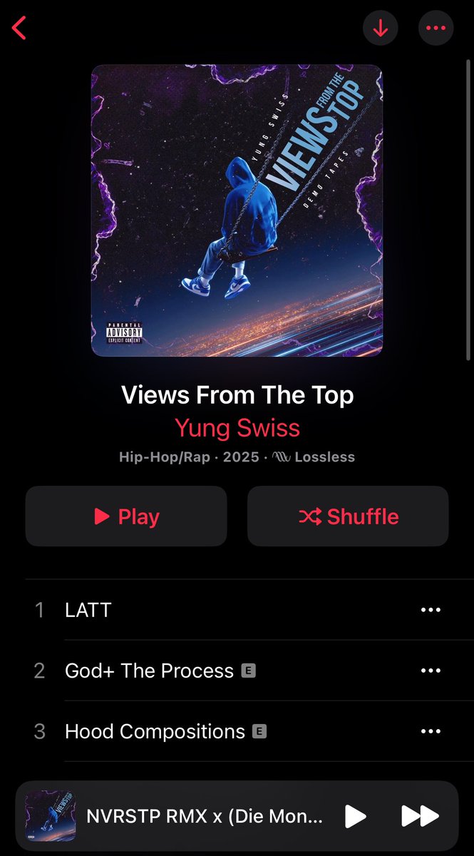 FINALLY !! NEW <a href="/YungSwissGlobal/">Yung Swiss</a> 🐎🐎🐎

I’m on track 10 . RUNNNNN IT ❤️

music.apple.com/za/album/views…