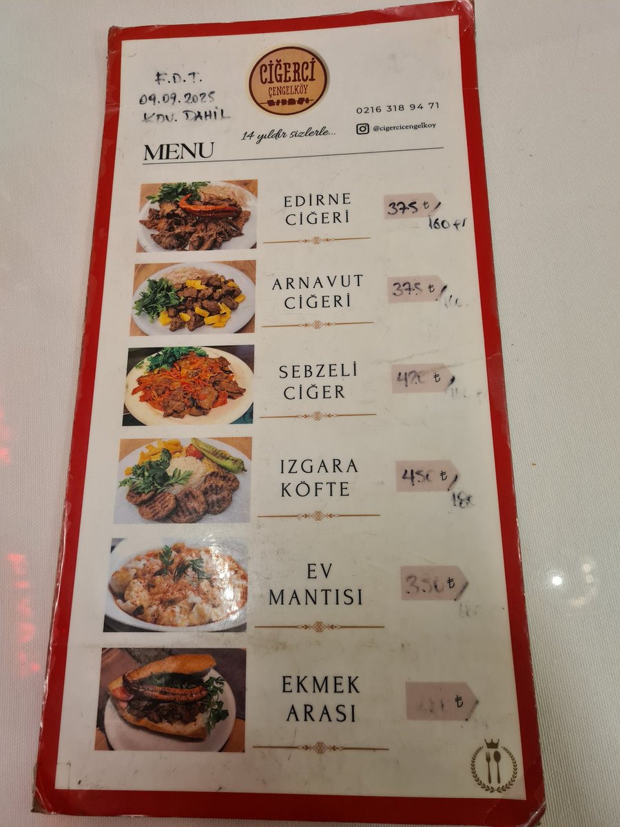 Ciğerci Çengelköy'ü beğendim. Edirne ve Arnavut ciğeri gayet lezzetliydi. Sinirsiz ve yumuşak pişmişti. Acı biber sosunu da beğendim. 
Tam bir F/P mekanı.