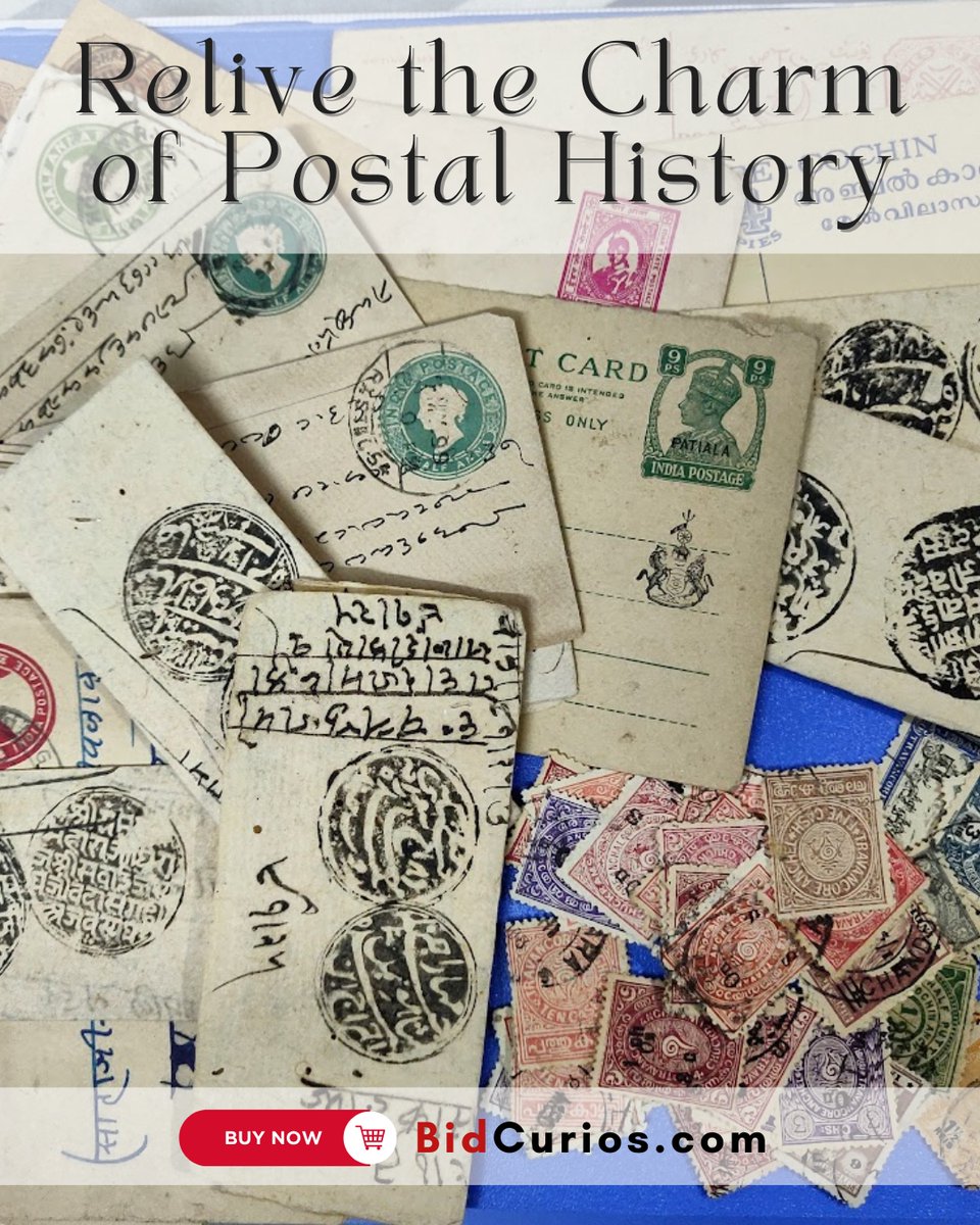 BidCurios's tweet photo. Relive the charm of postal history. Explore philately postal stamps, covers and much more at https://t.co/Cau1S47r1o. Rekindle your old love of stamps!

#BidCurios #Stamps #Philately #PostalHistory #StampCollecting https://t.co/WOGYxW6ABq