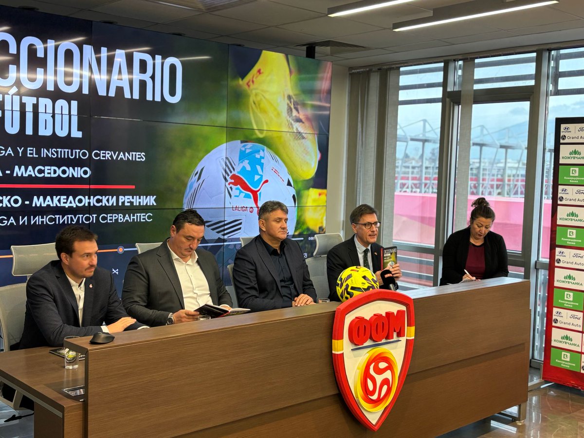 📘🤝 LALIGA promotes the first Spanish–Macedonian Football Dictionary, a tool that strengthens ties with North Macedonia.

⚽️ A joint project with <a href="/ffmmkd/">FFM</a>, <a href="/InstCervantes/">Instituto Cervantes</a> and <a href="/EmbEspSkopje/">EmbEspMacedoniaDelNorte</a> to promote and invest in education, culture, and football development.