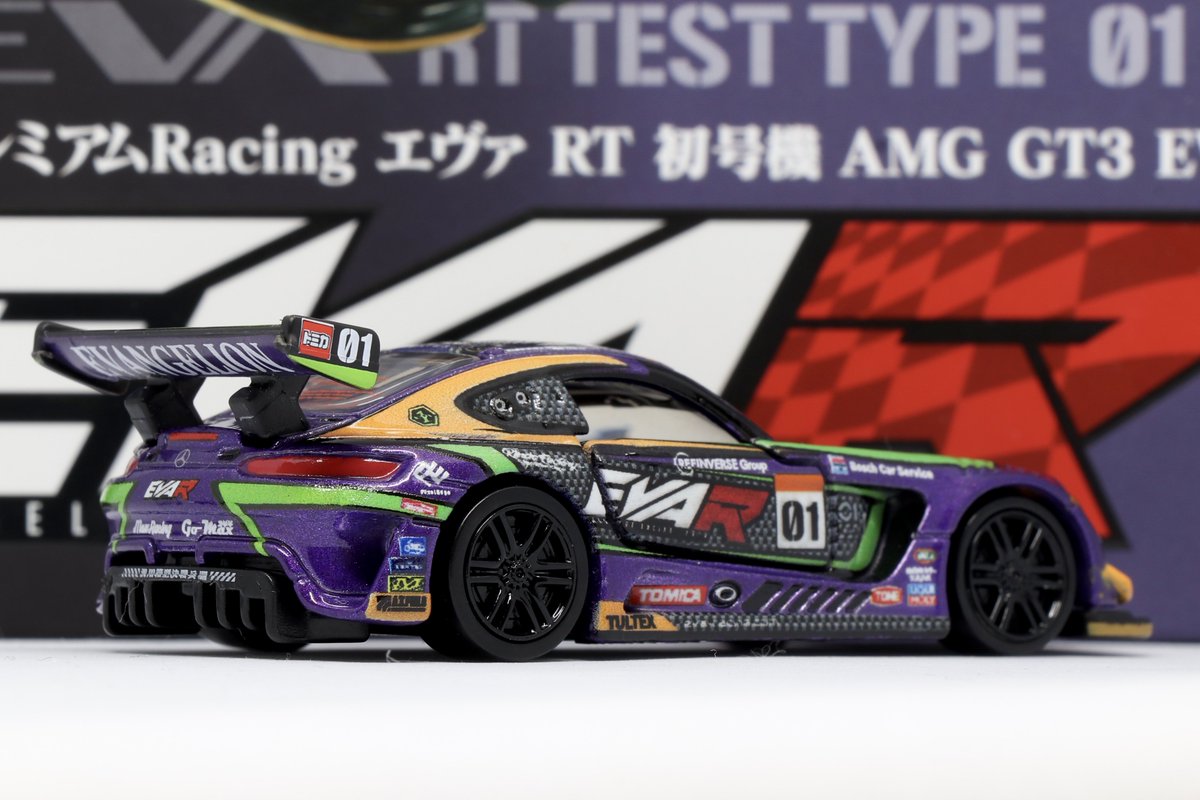 エヴァ RT 初号機 AMG GT3 EVO カラーリングが物凄くカッコイイ